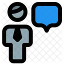 Man Chat Chat Message Icon