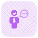 Man Chat Chat Message Icon