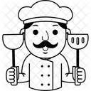 Cartoon Chef Cook Icon