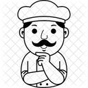 Cartoon Chef Cook Icon