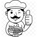 Cartoon Chef Cook Icon