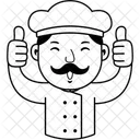 Cartoon Chef Cook Icon