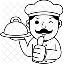 Cartoon Chef Cook Icon