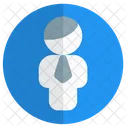 Man Circle User Profile Icon