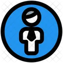 Man Circle User Profile Icon
