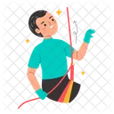 Man Climbing Climbing Climb Icon