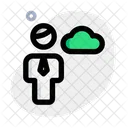 Man Cloud Data  Icon
