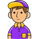 Man Courier Person Ecommerce Icon
