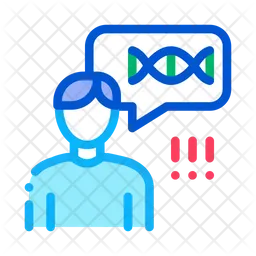 Menschliche DNA  Symbol