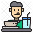 Man Eat Restaurant Icon