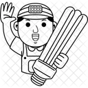 Man Electrician Work Icon