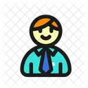 Employee Man Candidate Icon