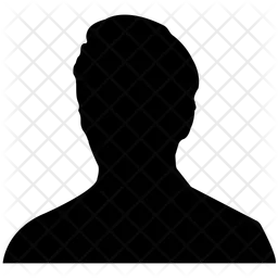 Man Face Silhouette  Icon