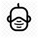 Man Facemask  Icône