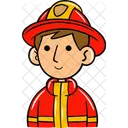 Man Firefighter Fireman Fire Icon