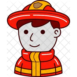 Man firefighter  Icon