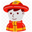 Firefighter Uniform Department Icon
