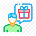 Man Gift Thought Icon