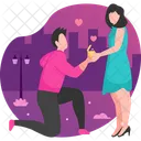 Man Gifting Ring Ring Surprise Icon