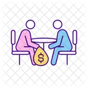 Man gives bribe  Icon