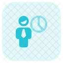 Man Graf Businessman Graph User Graph Icon