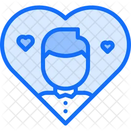 Man Heart  Icon