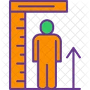 Man Height Height Measurement Man Height Check Icon