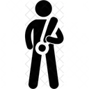 Man Holding Alphabet Icon