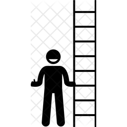 Man holding ladder Icon