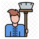 Housekeeping Cleaning People Icon