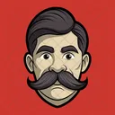 Mustache Drawing Icon