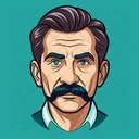 Mustache Drawing Icon