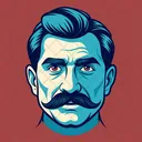 Mustache Drawing Icon