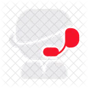 Man Mic Customer Support Icon