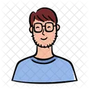 Man Boy Glasses Icon