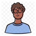 Man Boy Glasses Icon