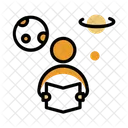 Man Study Space Icon
