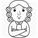 Man Judge Illustration Icon