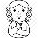 Man Judge Illustration Icon