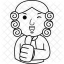 Man Judge Illustration Icon