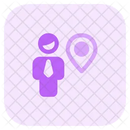 Man Location  Icon