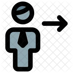 Man Logout  Icon