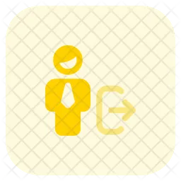 Man Logout  Icon