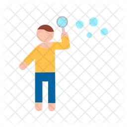 Man Making Soap Bubbles  Icon