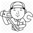 Mechanic Man Repair Icon