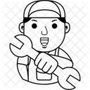 Mechanic Man Repair Icon