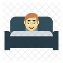 Happy Employee Bed Icon