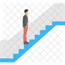 Man On Escalator  Icon