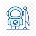 Man On Moon Lunar Landing Astronaut Suit Icon