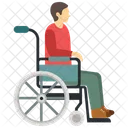 Man On Wheel Chair Wheel Chair Disability Icon